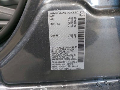 2026 Nissan Altima 2.5 SV