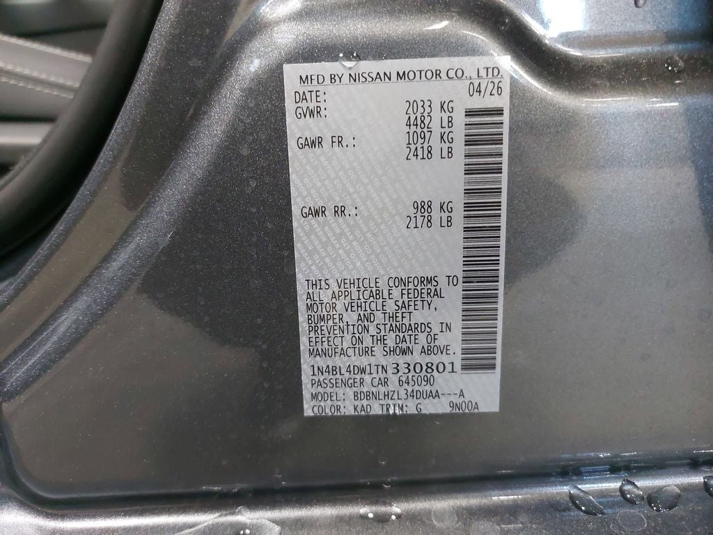 2026 Nissan Altima 2.5 SV