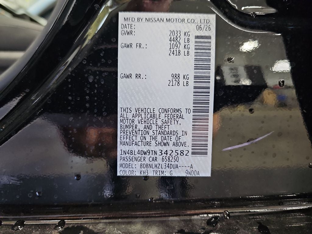 2026 Nissan Altima 2.5 SV
