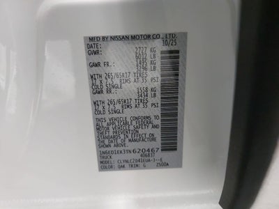 2026 Nissan Frontier SV