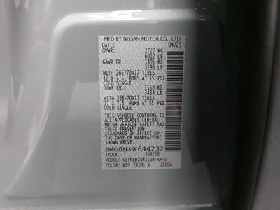 2025 Nissan Frontier PRO-4X