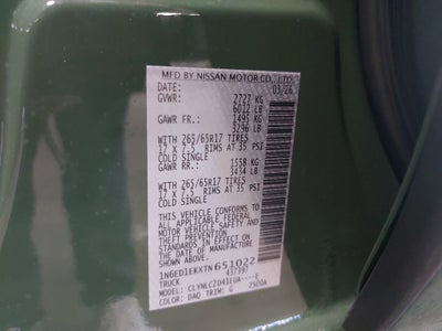 2026 Nissan Frontier SV