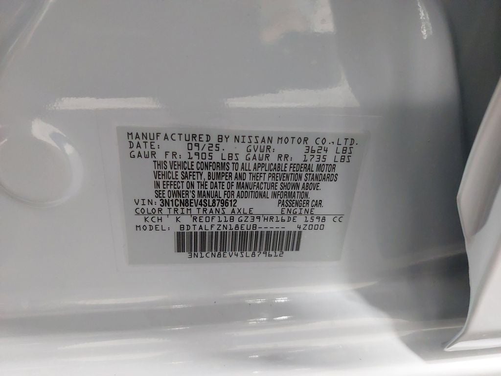 2025 Nissan Versa 1.6 SV