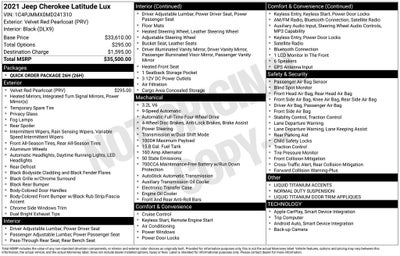 2021 Jeep Cherokee Latitude Lux