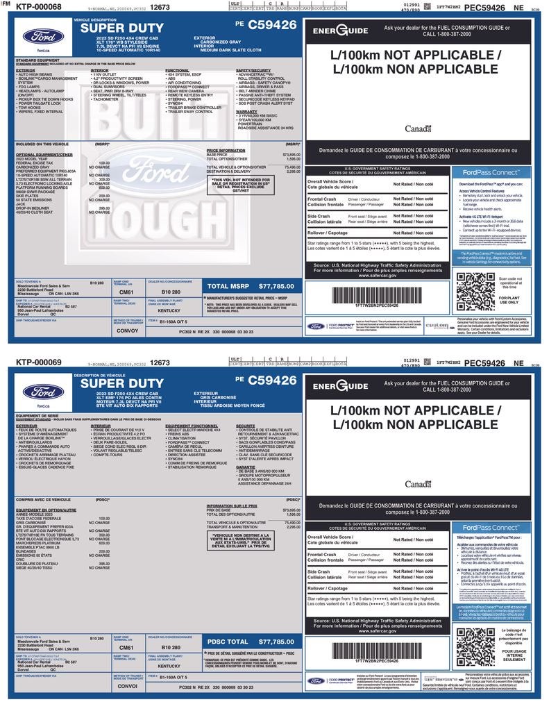 2023 Ford F-250SD XLT Exterior Parking Camera Rear