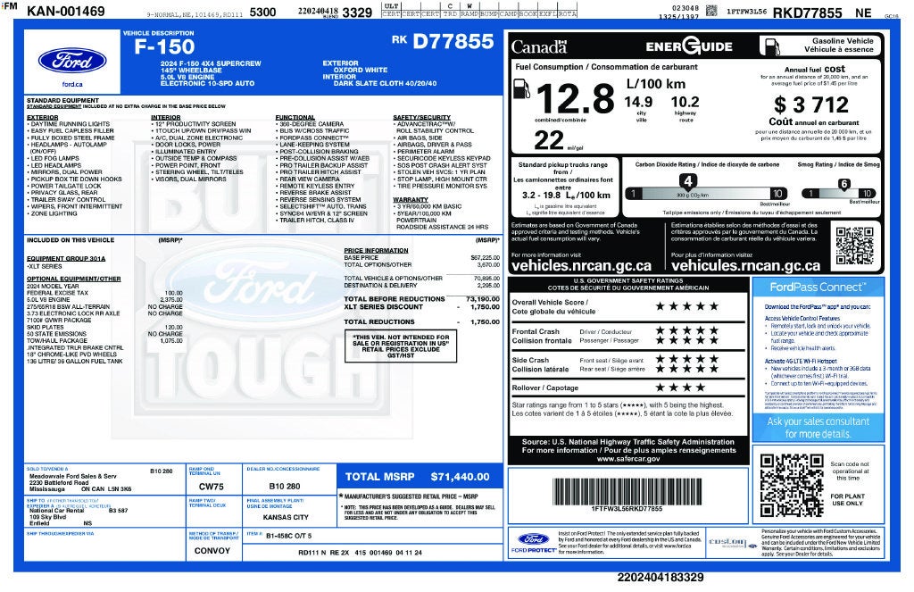 2024 Ford F-150 XLT Tow/Haul Package