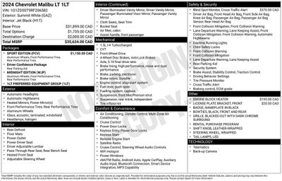 2024 Chevrolet Malibu LT 1LT