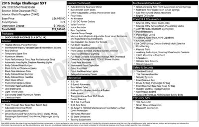 2016 Dodge Challenger SXT Integrated Voice Command w/Bluetooth