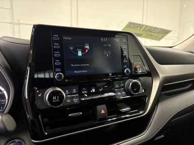 2022 Toyota Highlander Hybrid XLE Power moonroof