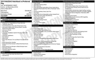 2019 Mazda Mazda3 Preferred