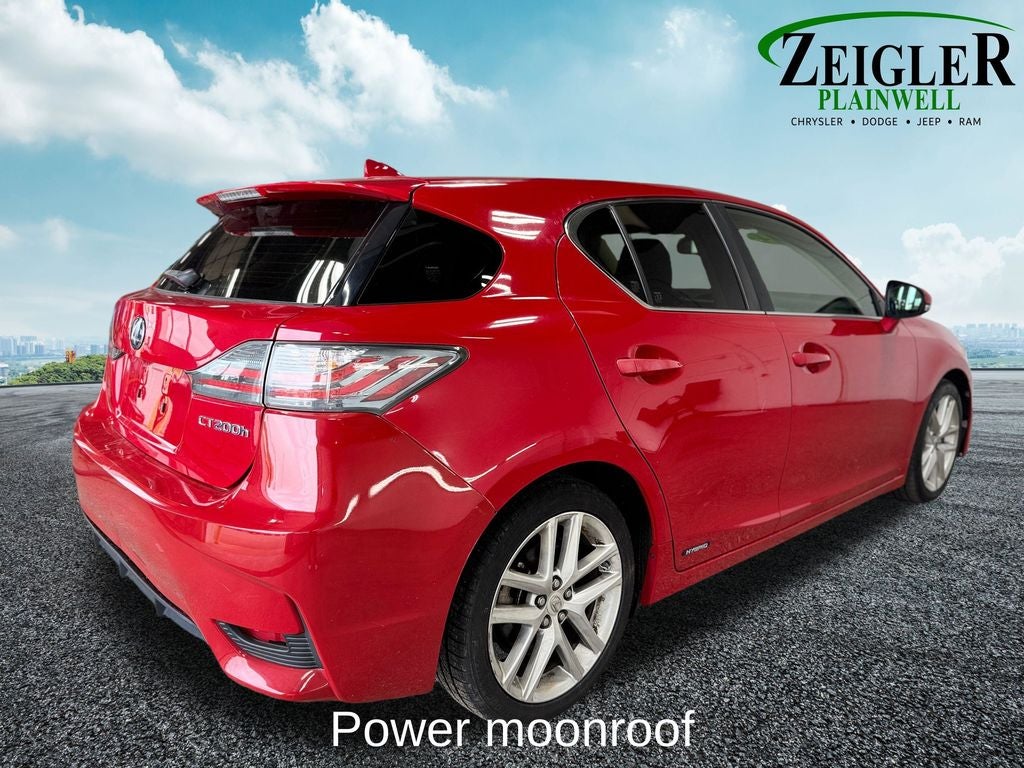 2014 Lexus CT 200h Power moonroof