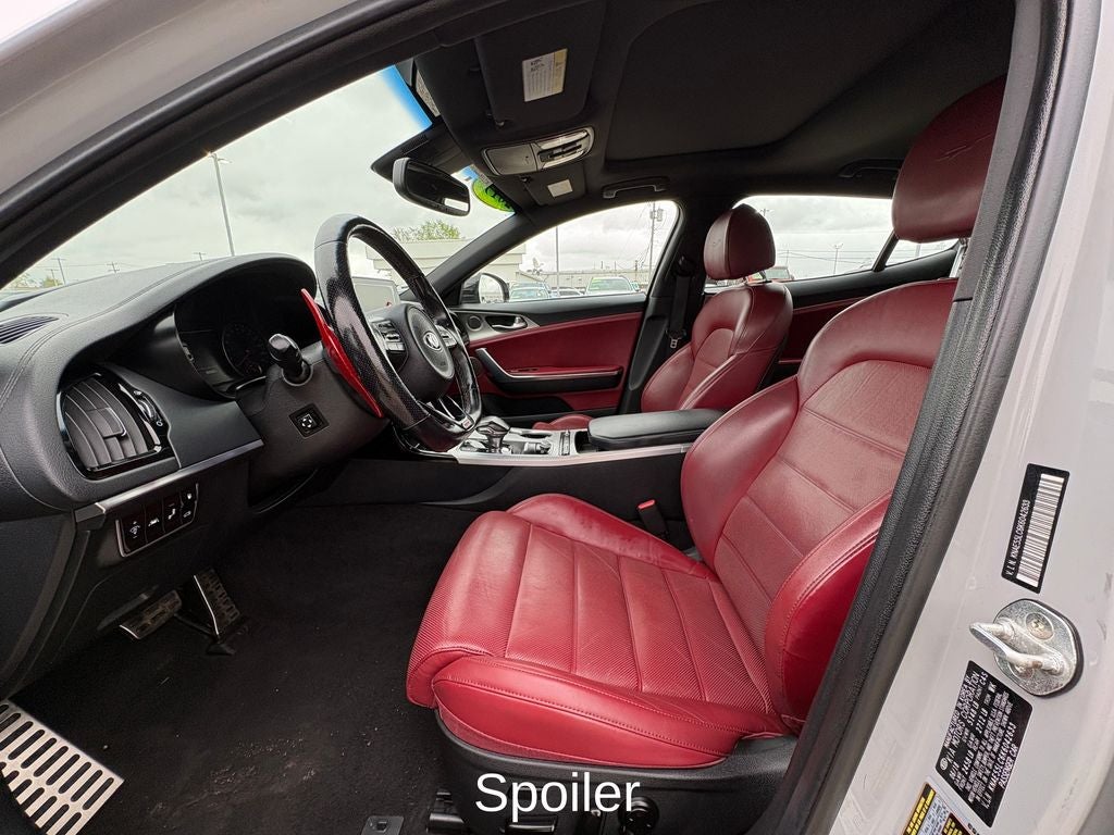 2019 Kia Stinger GT2 Red Interior Color Package