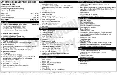 2019 Buick Regal Essence