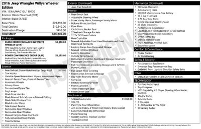 2016 Jeep Wrangler Sport