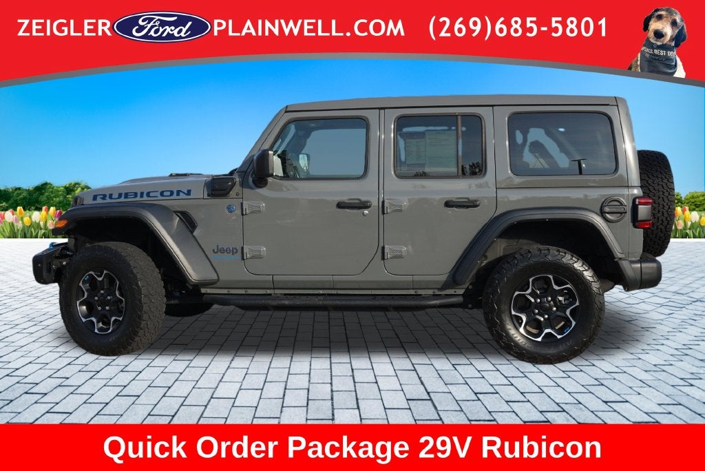 2023 Jeep Wrangler Rubicon 4xe NAV SKY 1 POWER TOP HEATED LEATHER