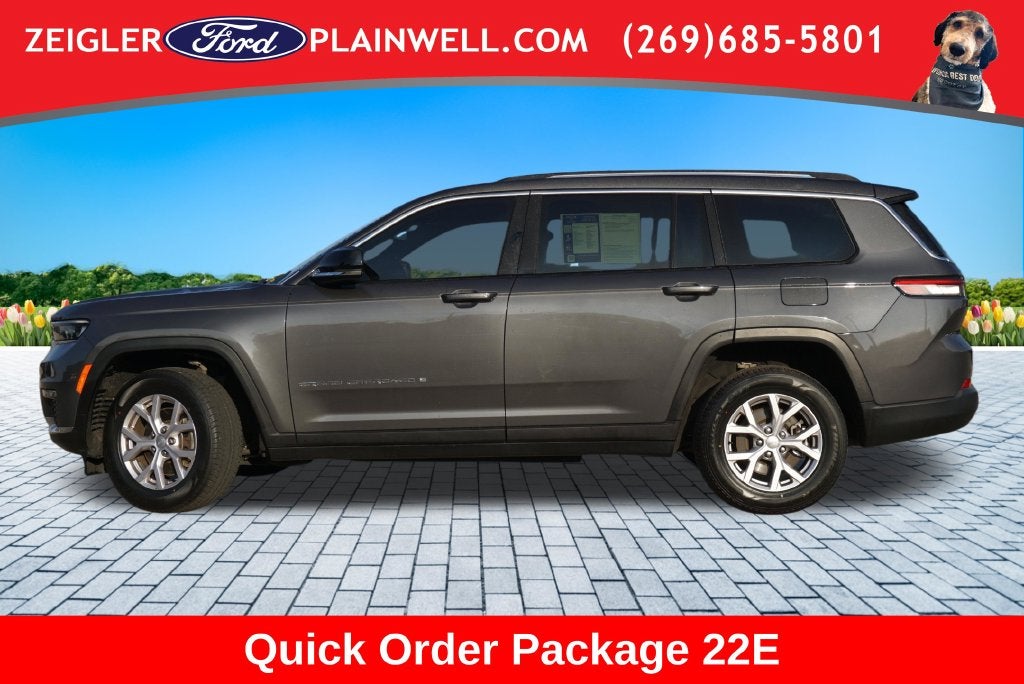 2022 Jeep Grand Cherokee L Limited L DUAL PANO MOONROOF HEATED LEATHER NAV