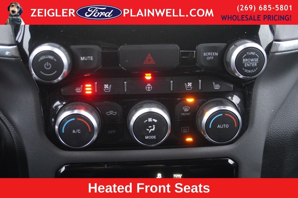 2023 RAM 1500 Laramie CREW CAB 4x4 Navigation Heated Front Leather Heate