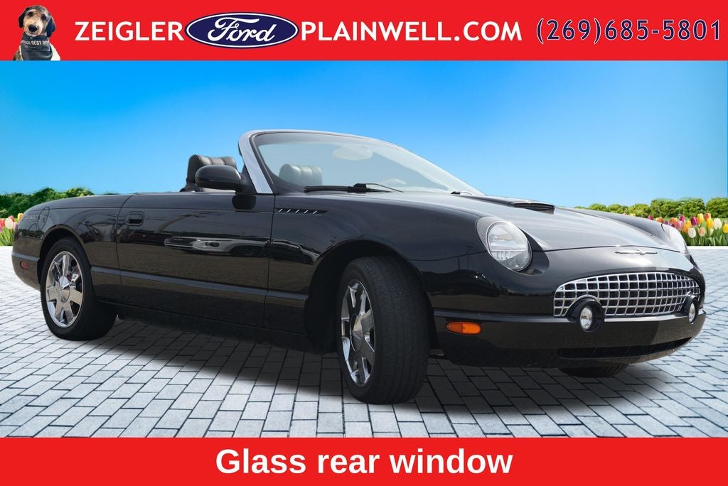 2002 Ford Thunderbird Base Convertible Hard and Soft Top Leather V8 Chrome Wh