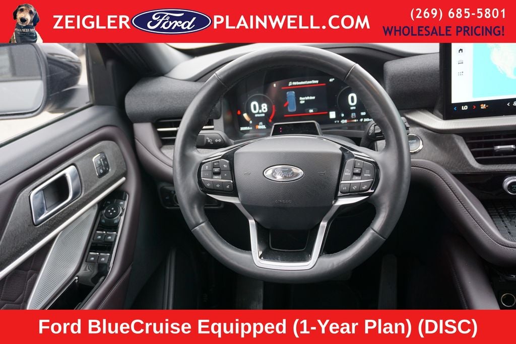 2025 Ford Explorer Platinum Lux Leather Pkg Panoramic Roof Co Pilot 360 21" Wh