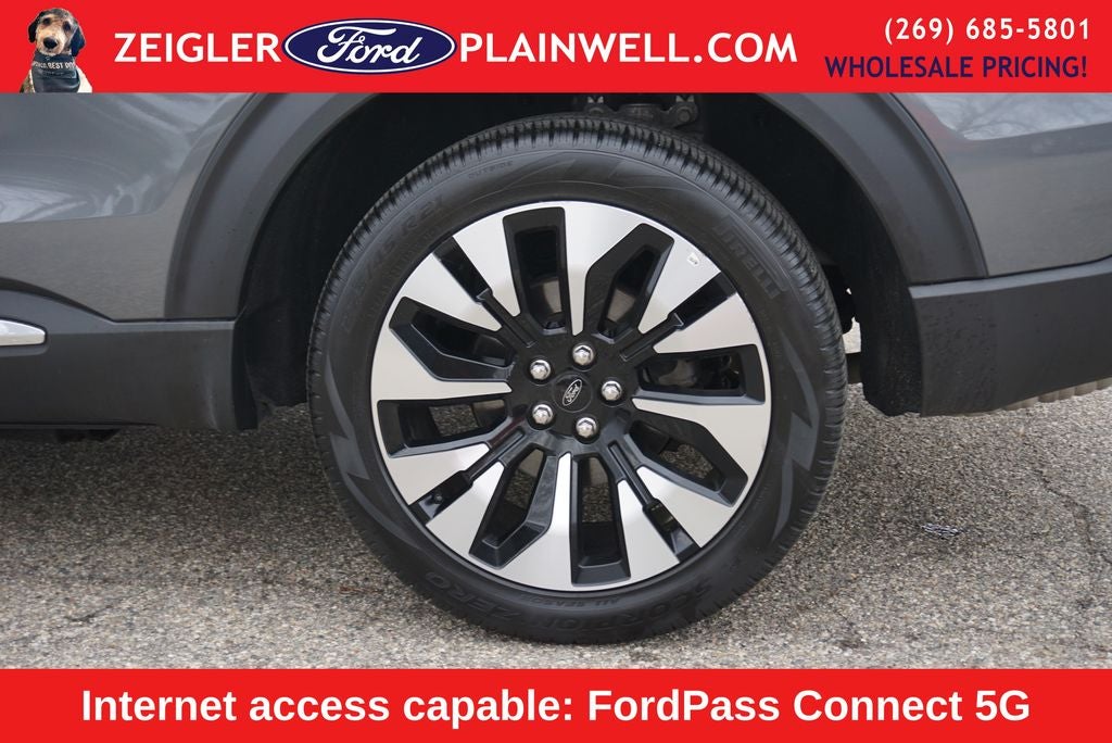 2025 Ford Explorer Platinum Lux Leather Pkg Panoramic Roof Co Pilot 360 21" Wh