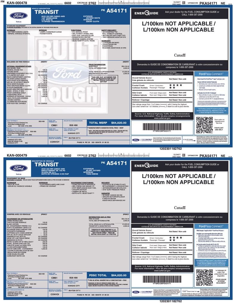 2023 Ford Transit-250 Base