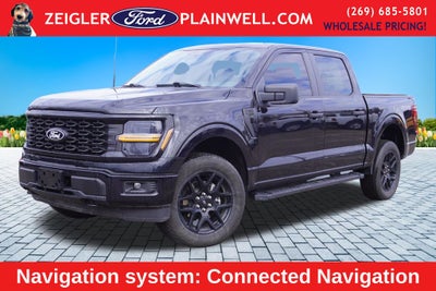 2024 Ford F-150 STX CREW CAB STX BLACK APPEARANCE PKG 20" WHEELS REAR