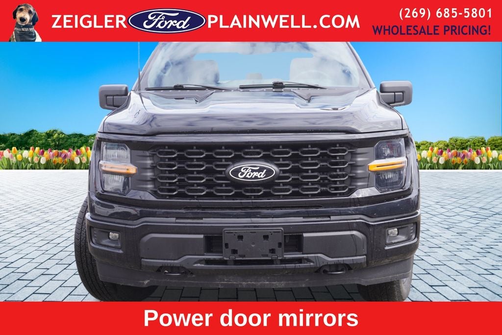 2024 Ford F-150 STX CREW CAB STX BLACK APPEARANCE PKG 20" WHEELS REAR
