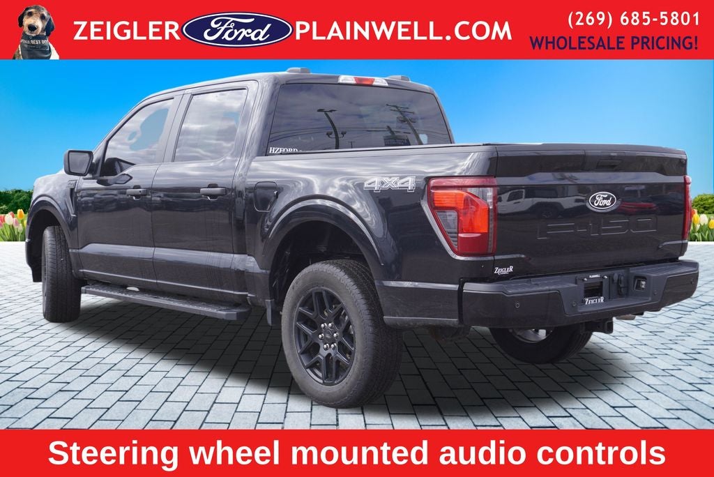 2024 Ford F-150 STX CREW CAB STX BLACK APPEARANCE PKG 20" WHEELS REAR