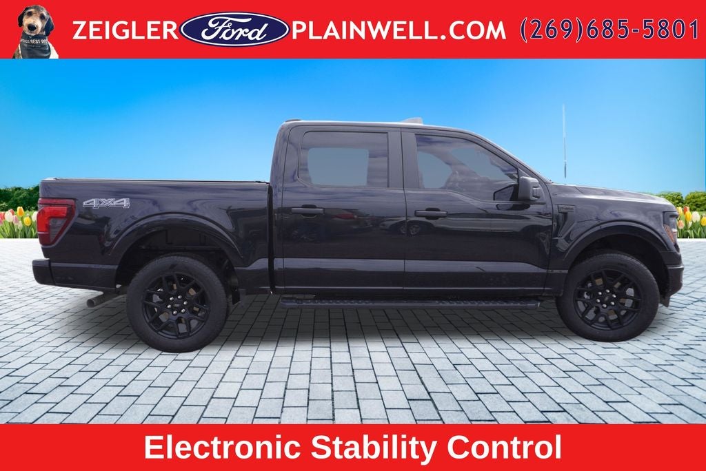 2024 Ford F-150 STX CREW CAB STX BLACK APPEARANCE PKG 20" WHEELS REAR