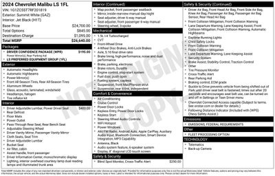 2024 Chevrolet Malibu LS 1FL