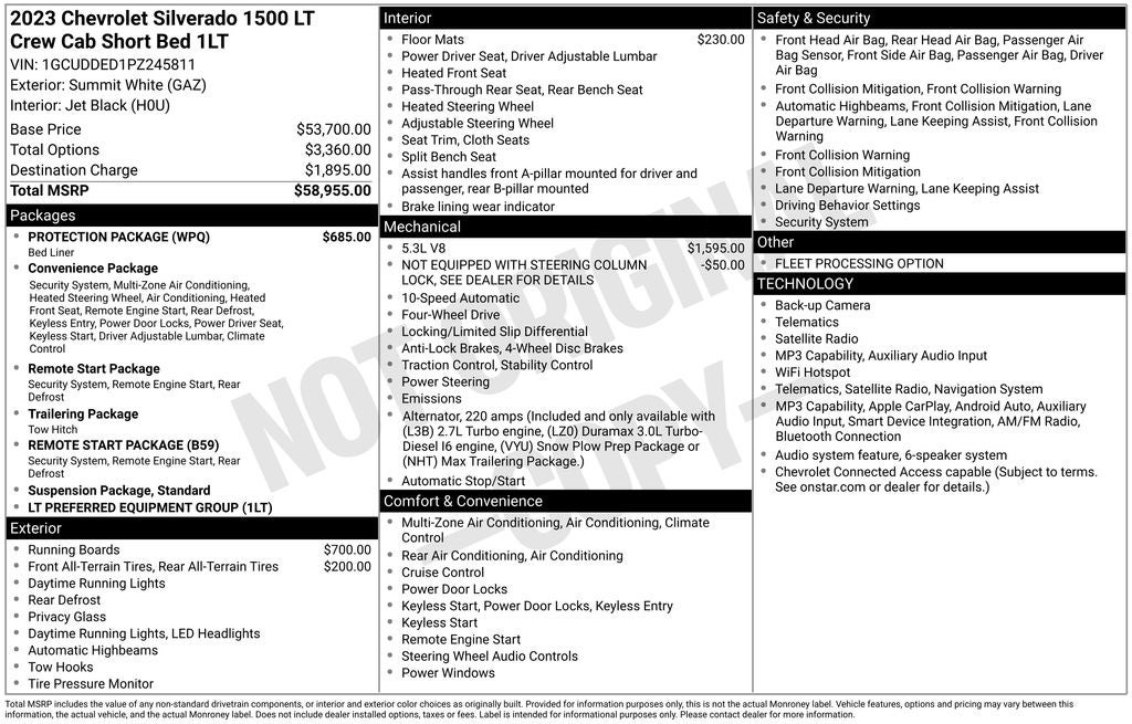 2023 Chevrolet Silverado 1500 LT LT1
