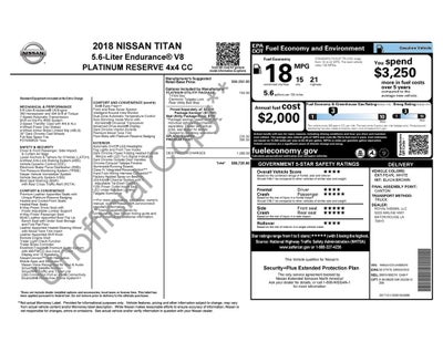 2018 Nissan Titan Platinum Reserve