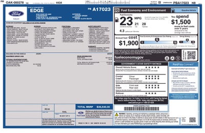 2023 Ford Edge SE AWD Rear Camera