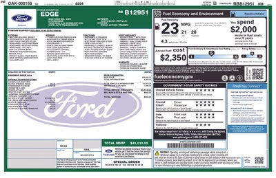 2024 Ford Edge SEL AWD Panoramic Roof Heared Leather Rear Camera