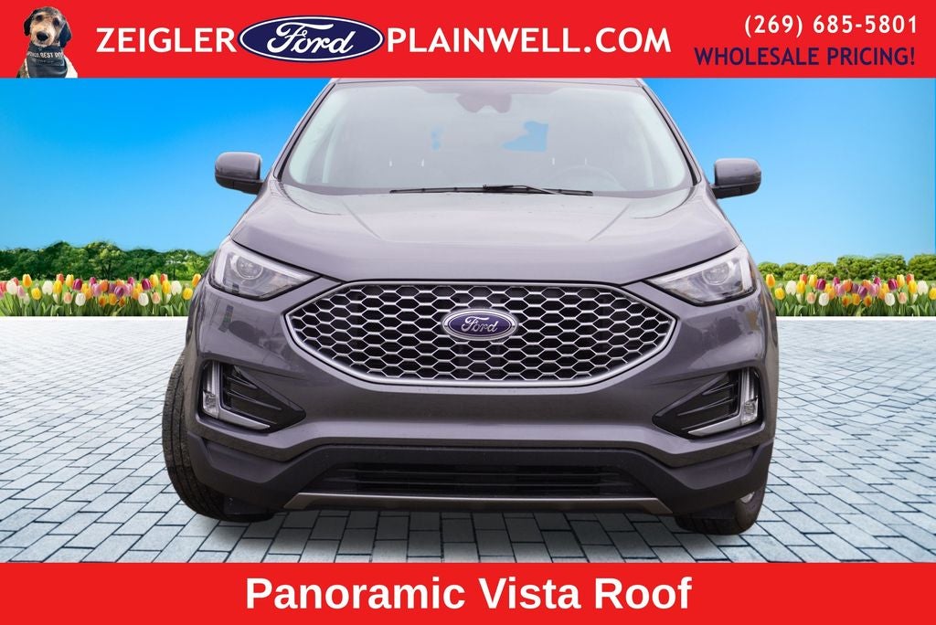 2024 Ford Edge SEL AWD Panoramic Vista Roof Heated Leather & Steering