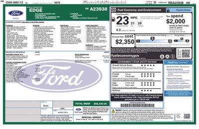 2024 Ford Edge Titanium AWD Panoramic Roof Heated Cooled Leather Navigatio