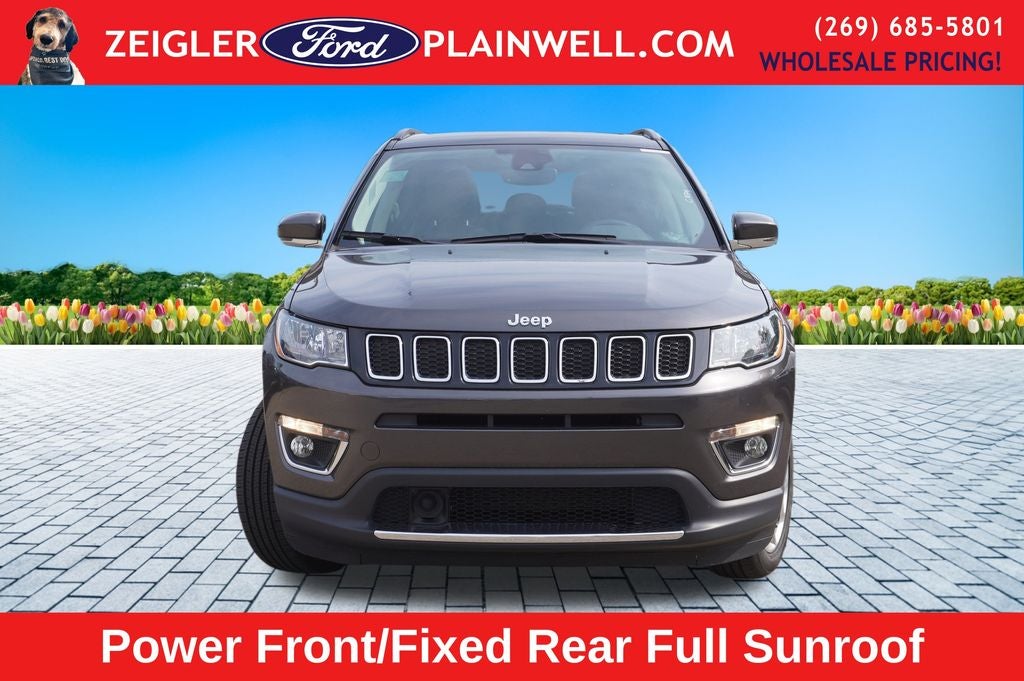 2021 Jeep Compass Limited 4x4 Leather Power Moonroof