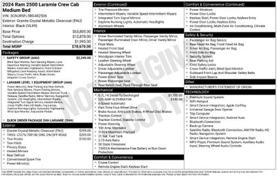 2024 RAM 2500 Laramie CUMMINGS TURBO DIESEL CREW CAB 4X4 NAV LEATHER