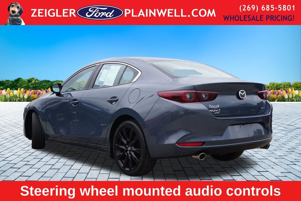 2024 Mazda Mazda3 2.5 S Carbon Edition AWD Moonroof Heated Red Leather Seats 18" Black Wh