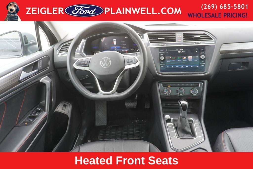 2024 Volkswagen Tiguan 2.0T Wolfsburg Edition Panoramic Moonroof Heated Leather Rear Camera 3rd