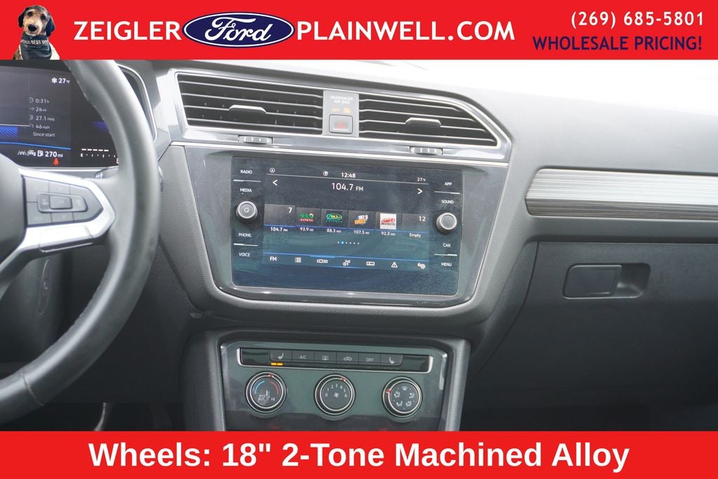 2024 Volkswagen Tiguan 2.0T Wolfsburg Edition Panoramic Moonroof Heated Leather Rear Camera 3rd