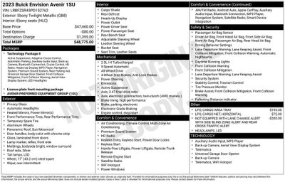 2023 Buick Envision Avenir