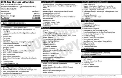 2022 Jeep Cherokee Latitude Lux 4x4