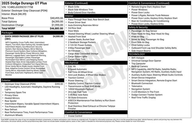 2025 Dodge Durango GT Plus AWD