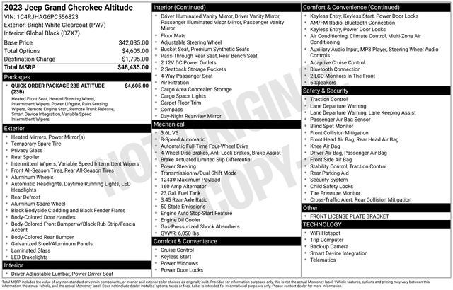 2023 Jeep Grand Cherokee Altitude 4x4