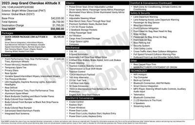 2023 Jeep Grand Cherokee Altitude X 4x4