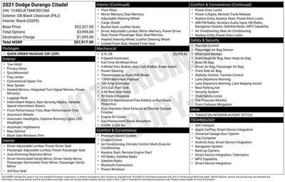 2021 Dodge Durango Citadel AWD