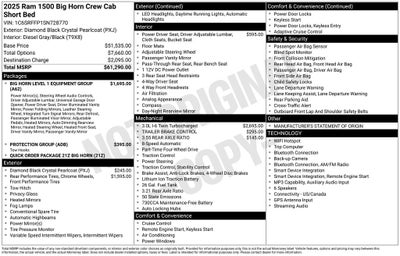 2025 RAM 1500 Big Horn Crew Cab 4x4 5'7' Box