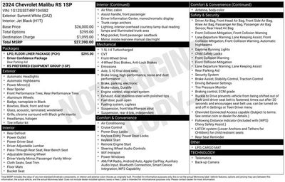 2024 Chevrolet Malibu FWD RS
