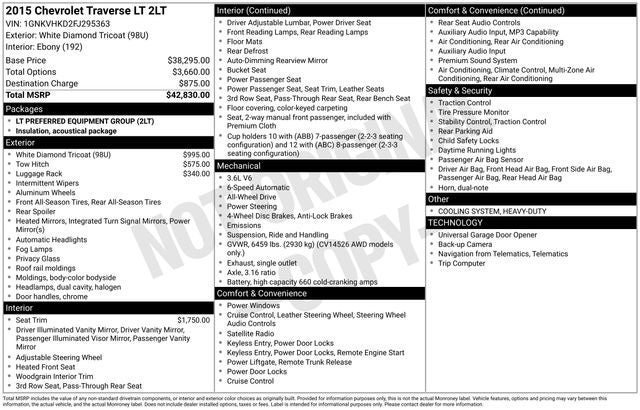 2015 Chevrolet Traverse 2LT
